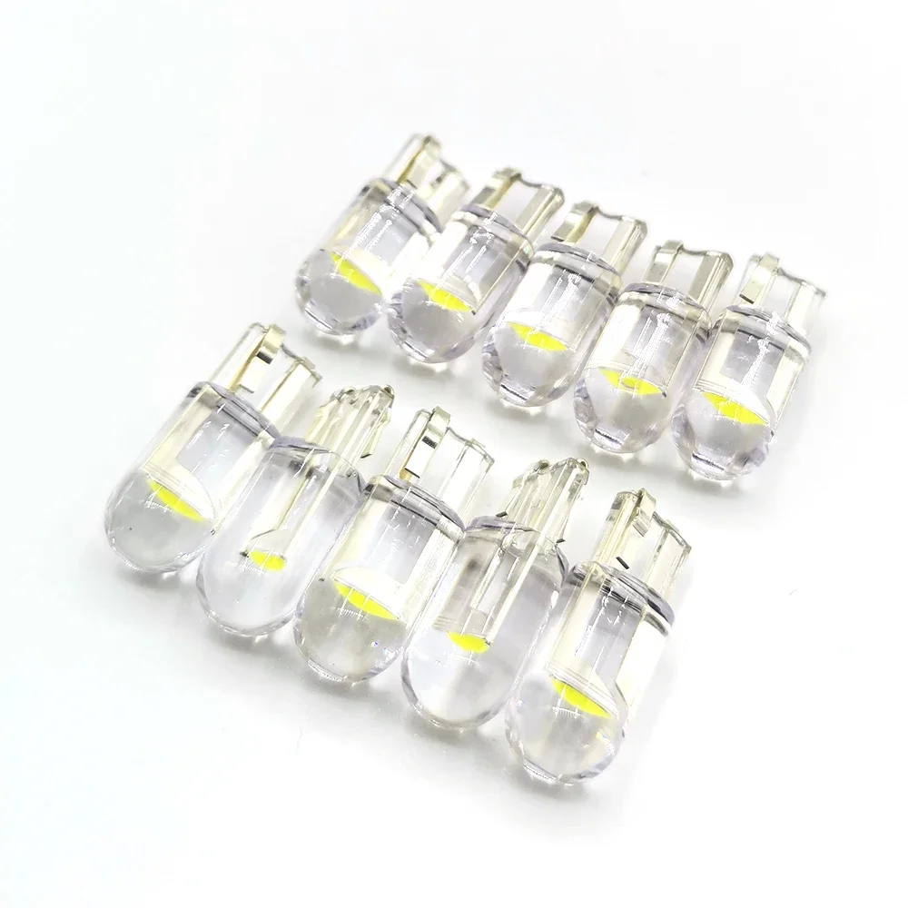 10x2021 plus récent W5W Led T10 voiture lumière COB verre 6000K blanc Auto Automobiles plaque d'immatriculation lampe dôme lire DRL ampoule Style 12V