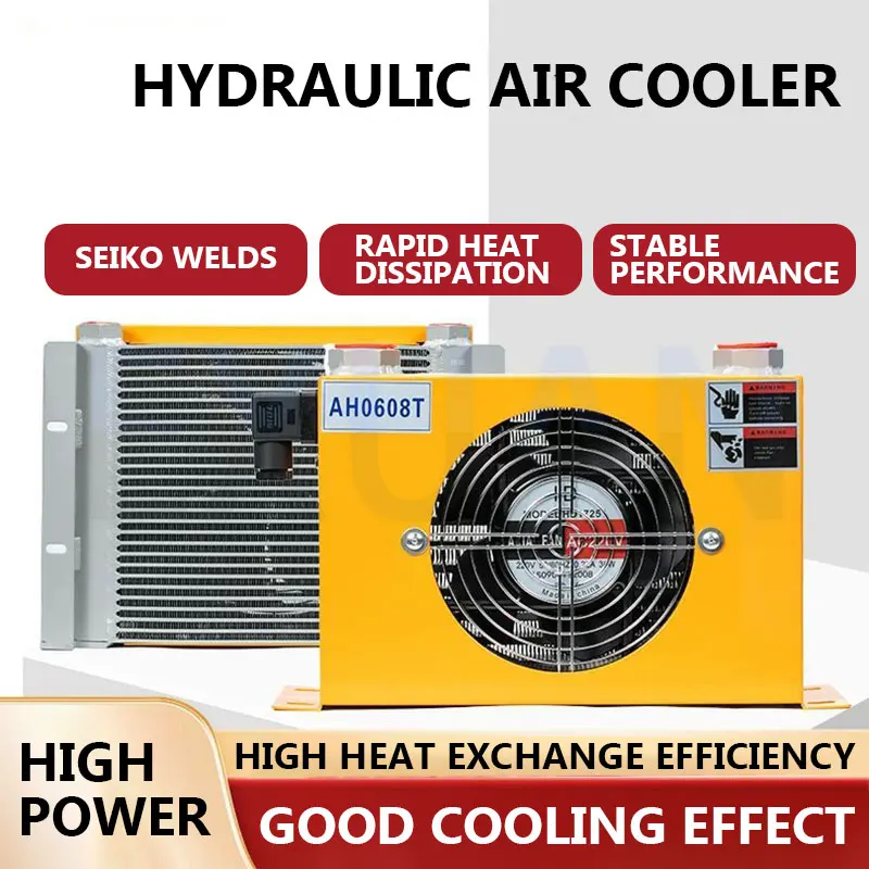 

Масляный радиатор с воздушным охлаждением 12 В/24 В/220 В/380 В, радиатор промышленного воздушного охладителя, гидравлический воздушный охладитель, система охлаждения топливного бака