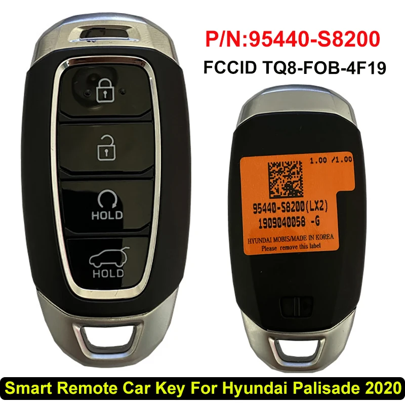 

CN020166 95440-S8200 Aftermarket Smart Remote Key For Hyundai Palisade 2020 Keyless Go 433MHz FCC TQ8-FOB-4F19