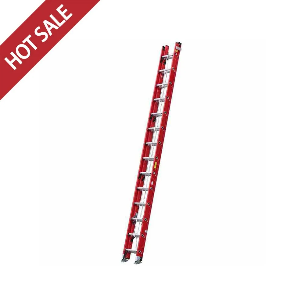 

Two section extension ladder fiberglass insulated telescopic ladder 150kg stable load-bearing electrician fire protection