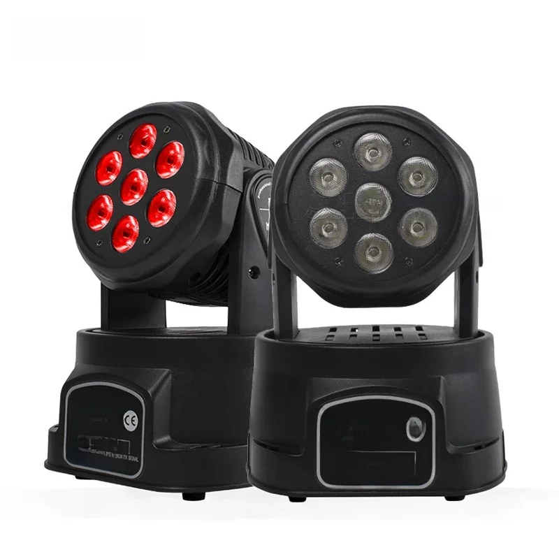 Factory Outlet LED 7X12W RGBW / 7x18W RGBWA+UV Moving Head Professional for Effect stage for Disco DJ Music Party Club Dance — zdjęcie 2