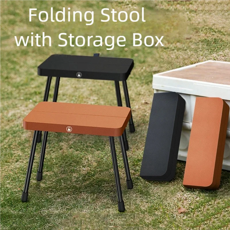 Ultra-light Aluminum Alloy Portable Storage Outdoor Camping Pony Folding Chair Portable Folding Fishing Stool Pony Stool