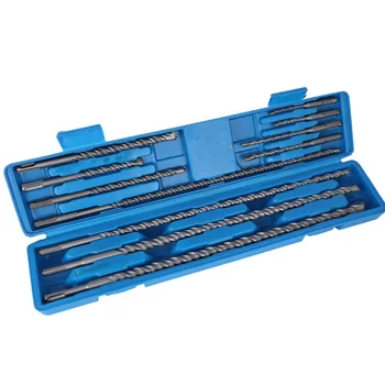 11 teile/schachtel SDS Elektro hammer Bohrer Set Runds chaft Schlag bohrer Dreh beton Mauerwerk Einstechen Power Rock Öffnungs werkzeug