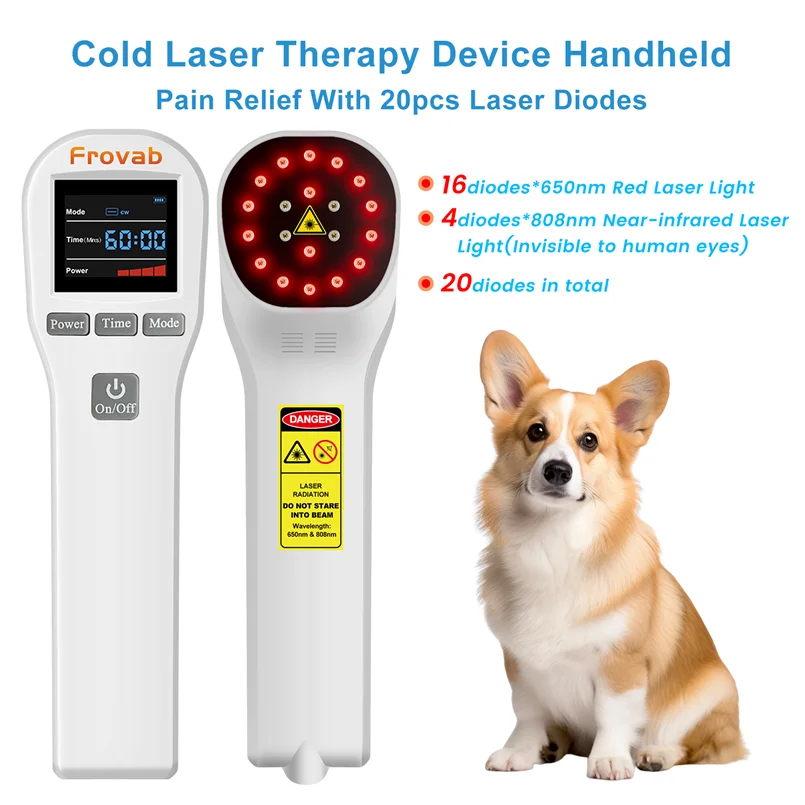 

Cold Laser Pulse Low Frequency Massager 650nm 808nm Near Infrared Light Therapy for Muscle Repair Arthritis Knee Joint Cervical