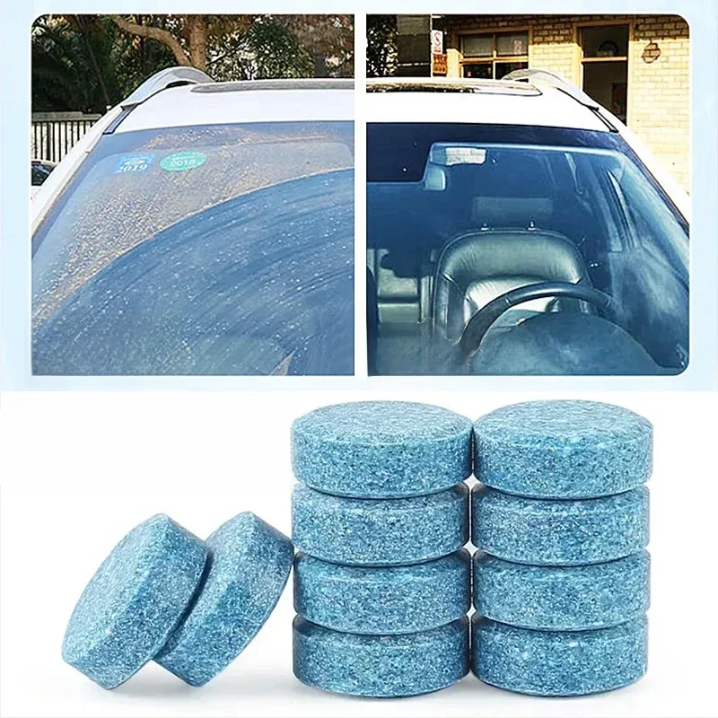 Solid Cleaner Car Windscreen Cleaner Effervescent Tablet Auto Wiper Glass Solid Cleaning Concentrated Tablets Detergent