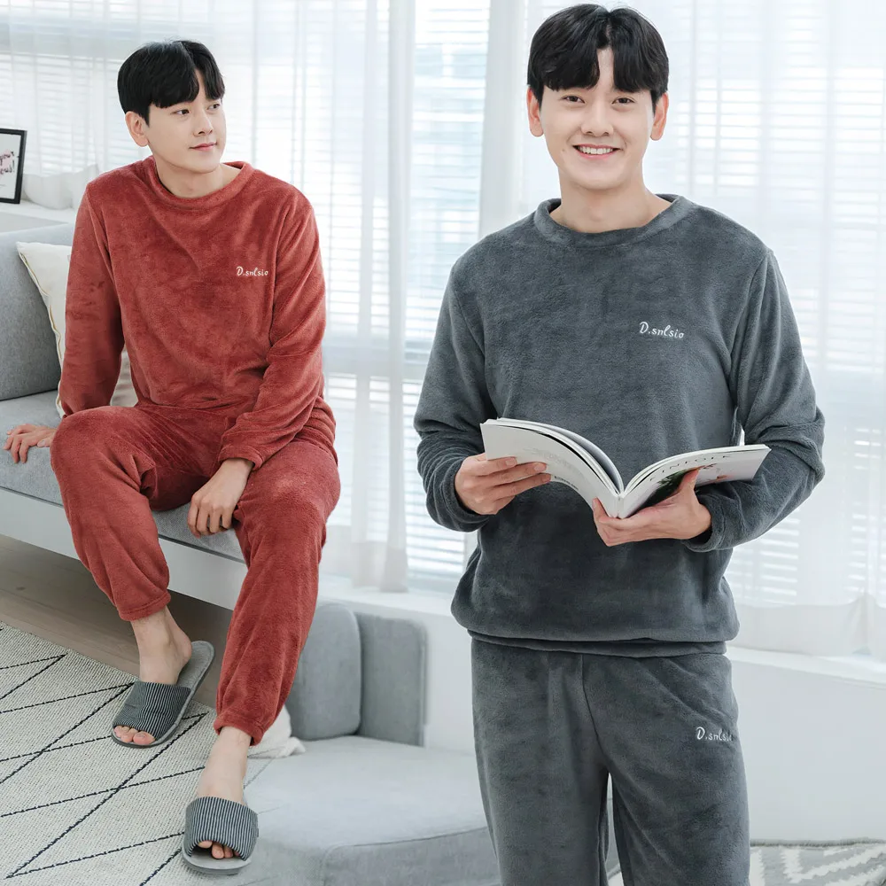 بيغامات نوم من المنك للرجال ، ملابس نوم منعشة #2