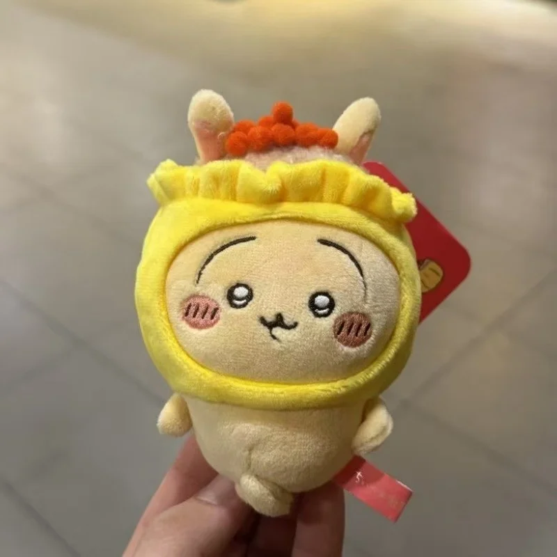 Kawai jiyi Yum Cha Series Plush Keychain Cute Usagi Hachiware jiyi Dim Sum Style Kawaii Doll Hong Kong Tea Gift Pendant