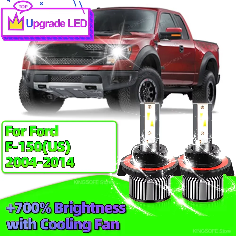 

Светодиодная фара 9008, автомобильная лампа H13 CSP CHip Canbus, авто фары 30000LM для Ford F-150 (США) 2004 2005 2006 2007 2008 2009 2010-2014