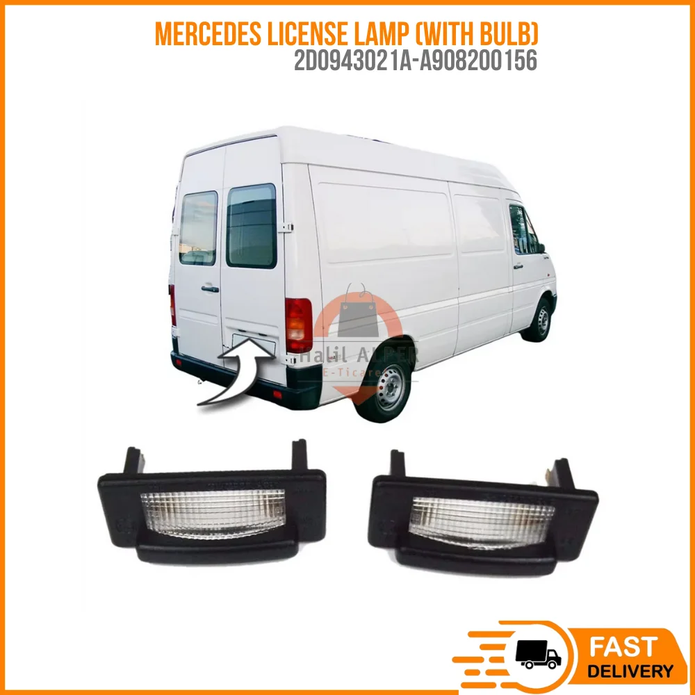 

For LICENSE LAMP (WITH BULB) VW. LT35-SPRINTER (W901-902-903-904) OEM 2D0943021A-A908200156 SUPER QUALITY HIGH SATISFACTION AFFO