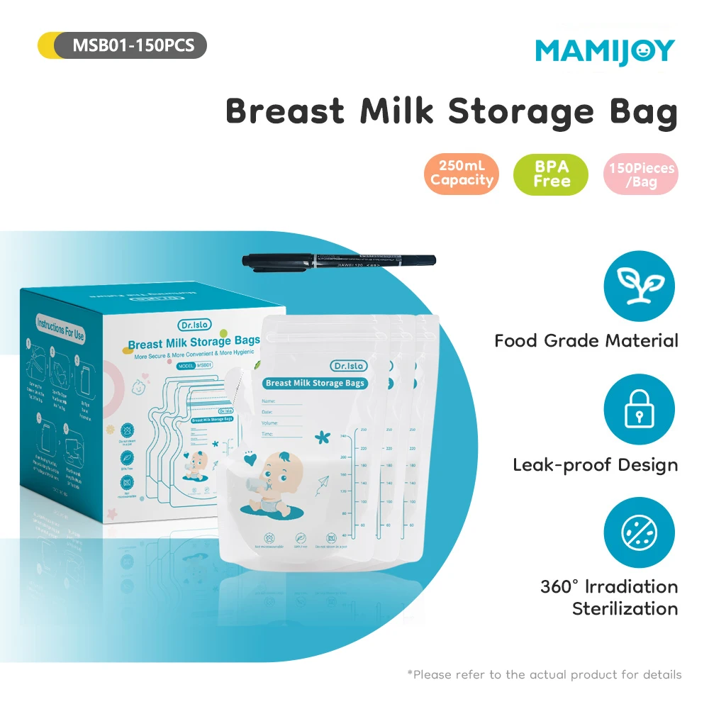 mamijoy-150pcs-sacchetto-di-stoccaggio-del-latte-materno-250ml-due-tracce-di-tenuta-design-con-beccuccio-indipendente-sacchetto-di-stoccaggio-del-latte-bpa-penna-regalo-gratuita-msb01