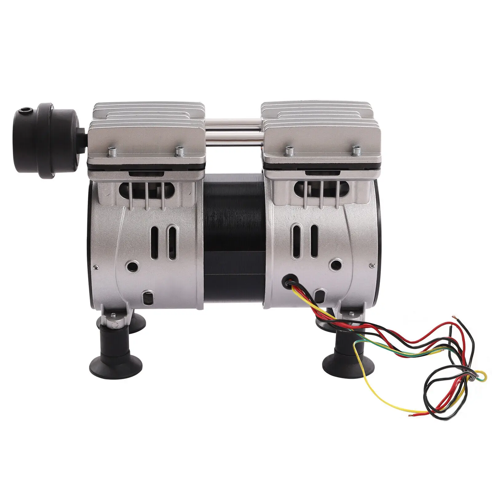 Pompa ad vuoto da 550 W a 2 cilindri Mini pompa ad aria industriale senza olio 3,6 CFM 1440 giri/min