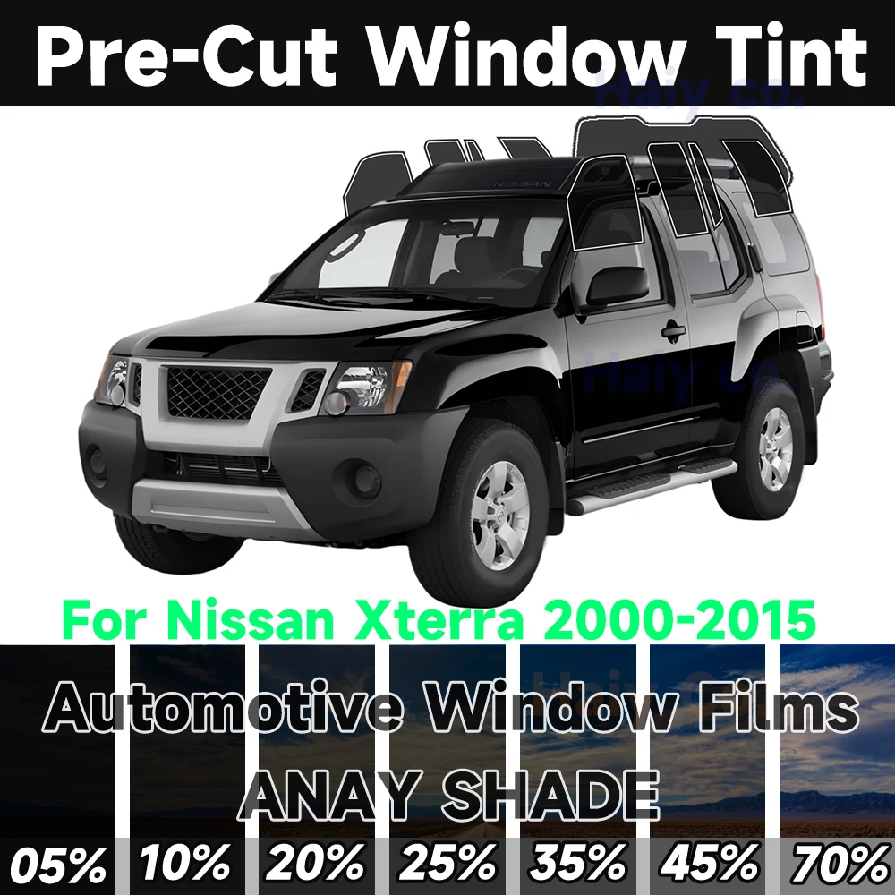 Precut Window Tint Car for Nissan Xterra 2000-2015 Auto Sticker Sun Uv Blocking Heat 2Ply Window Protector Privacy Films
