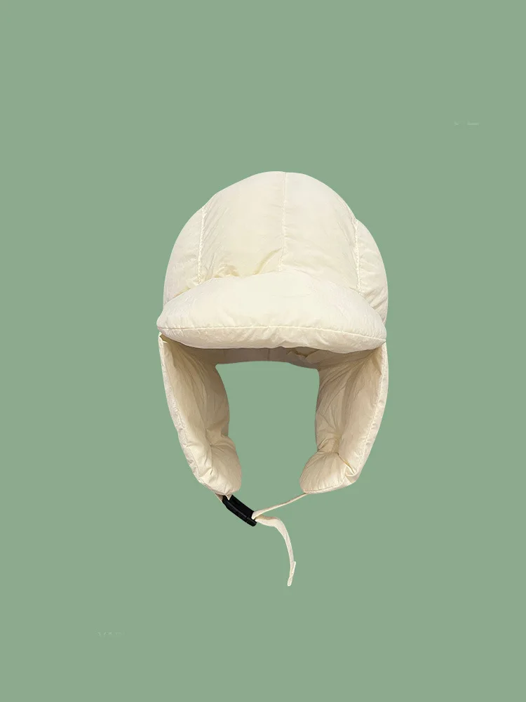 Winter pilot hat, catcher hat Lei Feng hat new style windproof lightweight down cotton thickened ear protection cycling ski hat