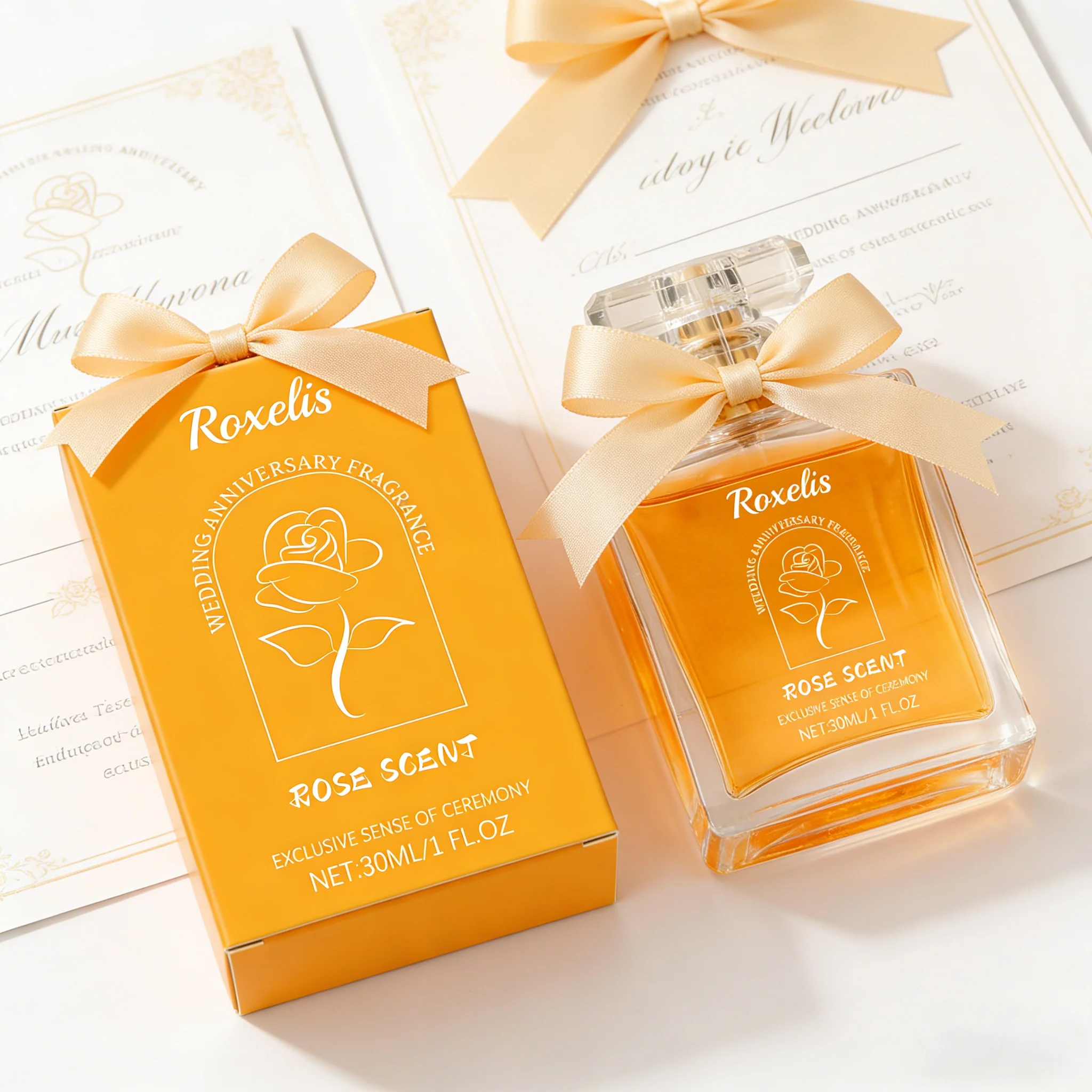 

Парфюм Roxelis 50 мл для женщин, цветочный аромат розы, элегантный, стойкий, для повседневного использования, свиданий, привлекательный, очаровательный.