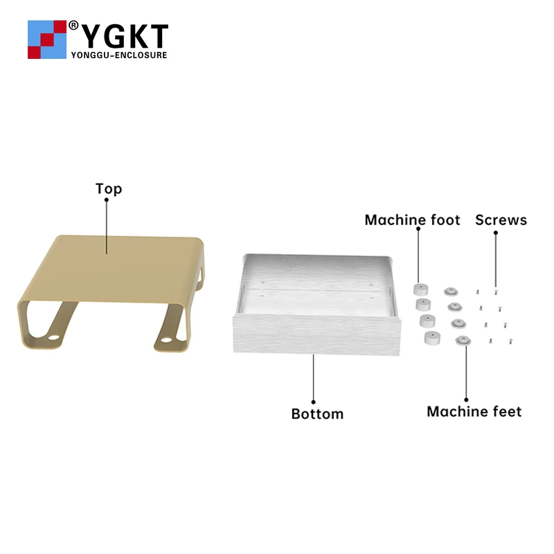 Aluminum junction box outdoor circuit board lithium battery protect housing custom extrusion profiles sandblasting control case