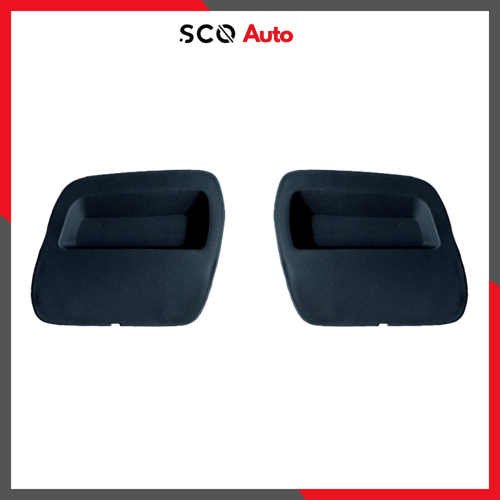 Tow Bar Eye Cover for Dacia Duster for Renault Duster 2 Pieces Black-Gray Towing Eye Cover 620724861R 620721430R 511809831R