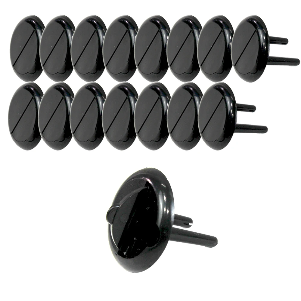 One-stop outlet multi-tap safety cover Black 20 pieces