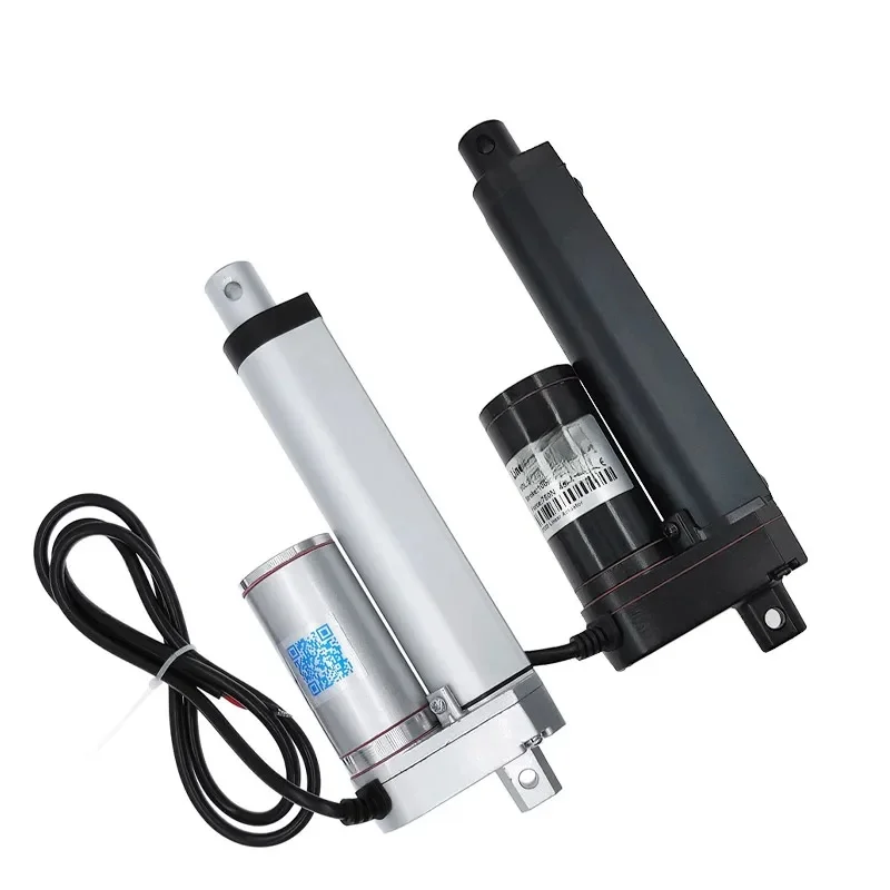 Elektryczny siłownik liniowy 100mm skok sterownik silnika liniowego dc 12V 24V 100/300/500/700/1000/1200/1500N — zdjęcie 2