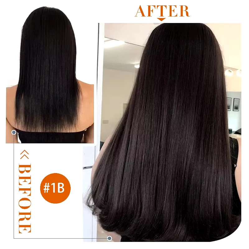 Rechte Tape In Hair Extensions Menselijk Haar 100% Echt Mensenhaar 16-26 Inch Huid Inslag Tape Haarextensies Natuurlijk Zwart # 1b