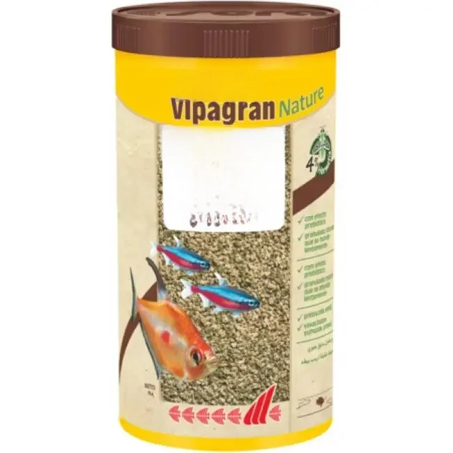 Sera Vipagran Nature - Alimento Granulado Blanco para Peces Agua Dulce