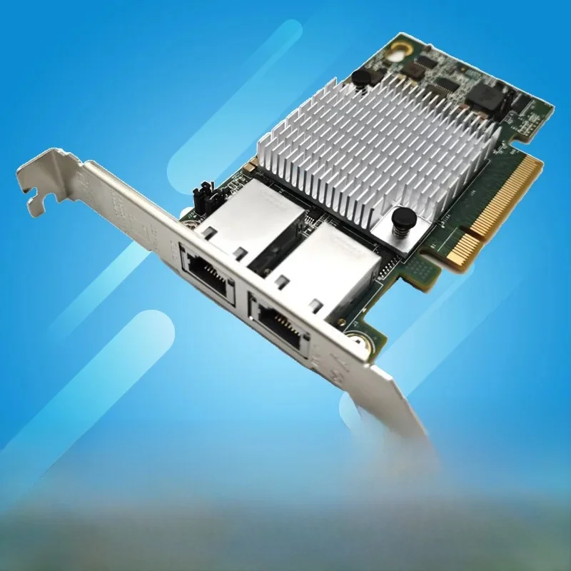 Dwuportowa karta Ethernet 10G X540-T2 PCIE-X8 X16 Nework Extend Adapter Obsługa synologii NAS i innych — zdjęcie 2