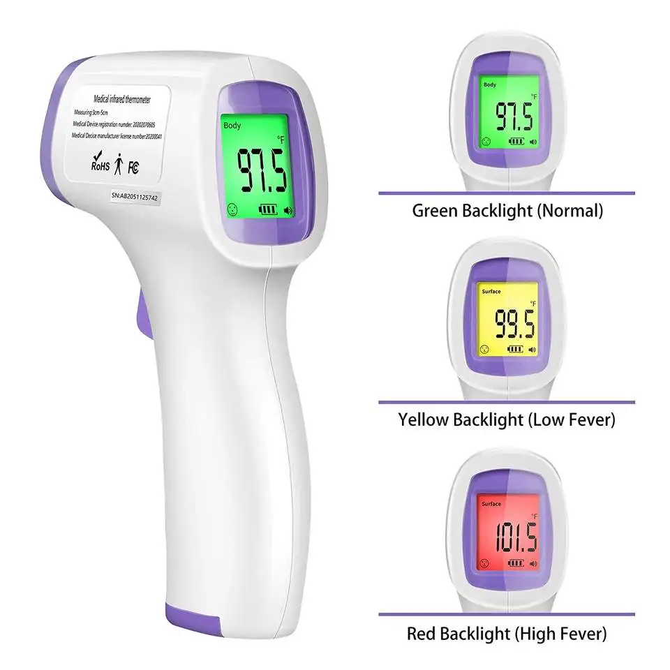 MAMIJOY Baby Thermometer Non Contact Infrared Medical Forehead Thermometer Body Temperature Fever Measure Tool For Adults