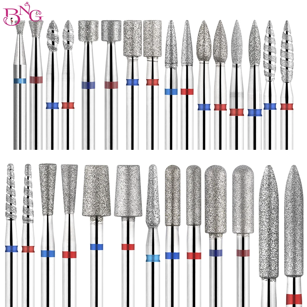 

1PC Russian Manicure Drill Bits 3/32'' Diamond Nail Drill Bits Rotary Burr Cuticle Dead Skin Remove Nail Prepare Nail Accessorie