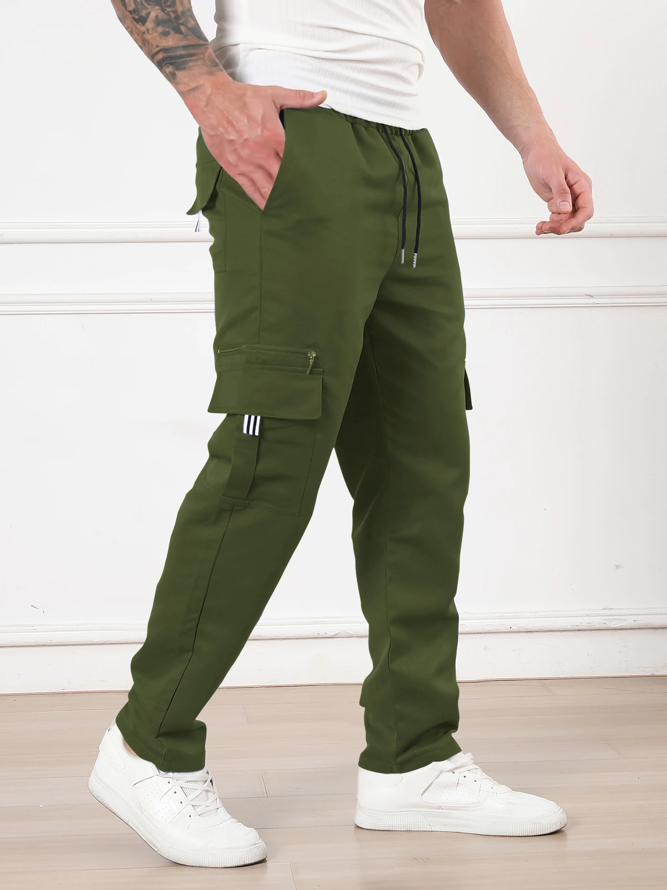 Men's Japanese-style retro simple loose work pants, suitable for all seasons, fashionable and trendy, excellent value for money,
