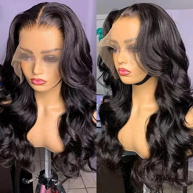 Cheap 13X4 Hd Lace Frontal Wig Pre Plucked Body Wave Lace Front Wig 220 Density Brazilian Lace Closure Wig Human Hair Wigs Remy AliExpress