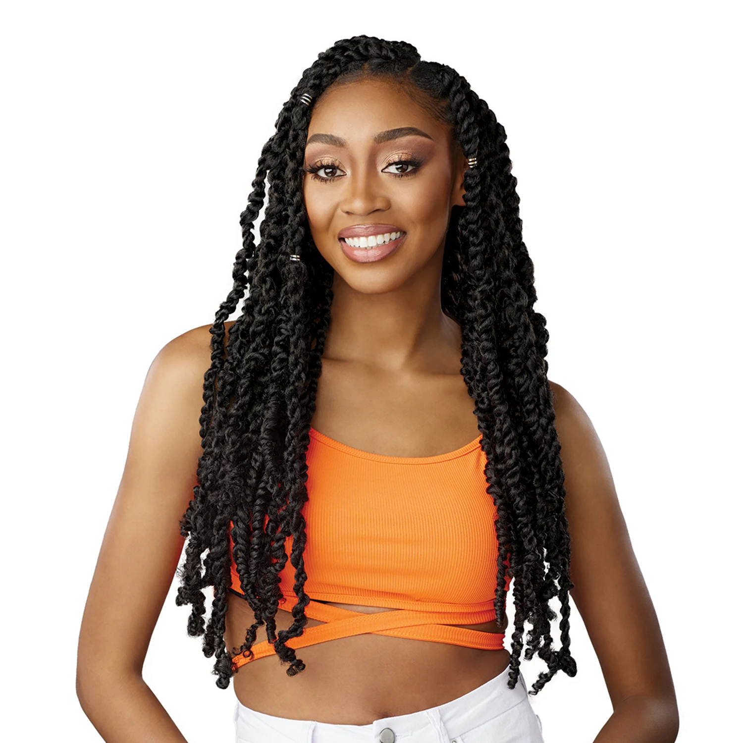 

Sensationnel Lulutress Crochet Braids Pre-Looped 3X Fluffy Passion Twist 20" - Luxurious Volume, Soft Texture, Easy Installation