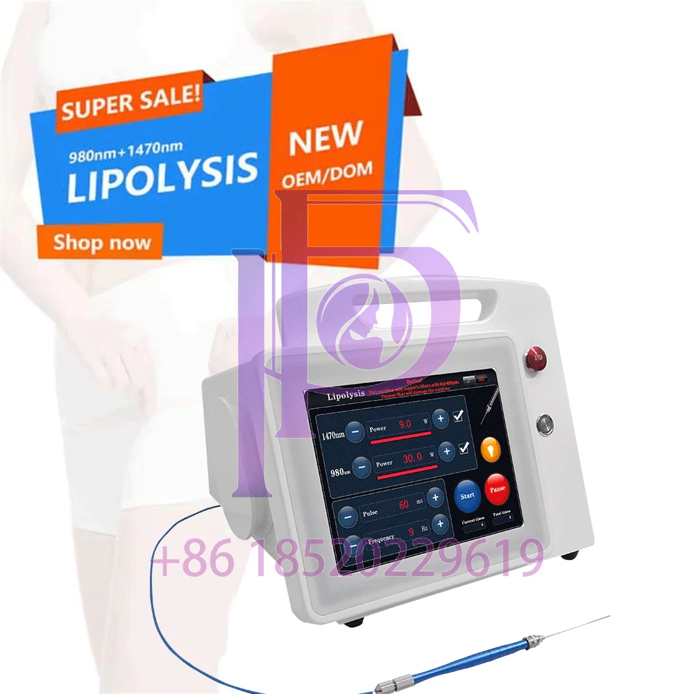 

980+1470nm Diode Laser Fat Reduction Sliming Machine SPA Beauty Equipment