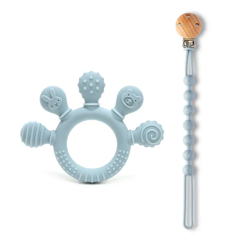 erduo Silicone Baby teether anxiety teething toys 0 12 months chew beads sensory gum relief soother - Image 20