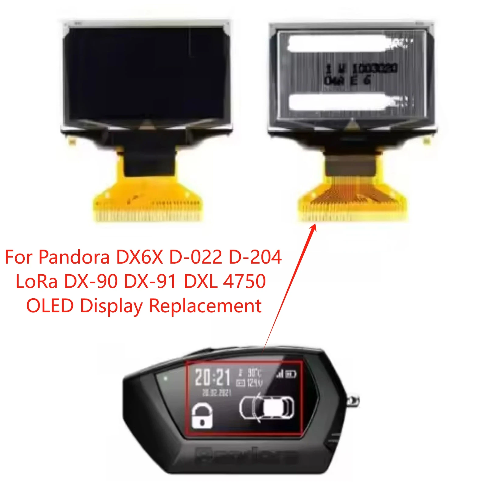 New 1.3 Inch SSD1306 LCD Matrix For Pandora DX6X D-022 D-204 LoRa DX-90 DX-91 DXL 4750 OLED Display 12864 30PIN Screen