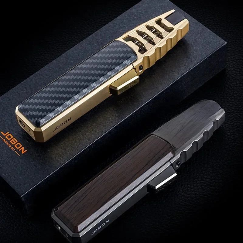 JOBON extérieur coupe-vent feu Direct métal Turbine torche briquet cuisine Barbecue Camping cigare outil d'allumage créatif cadeau pour hommes