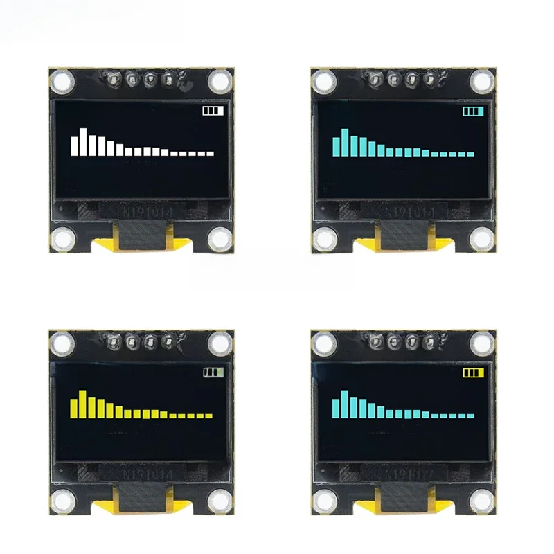 DIYUSER-OLED Placa de tela LCD para Arduino, 0, 96 Polegada, SSD1306, branco, azul, amarelo, 128x64,