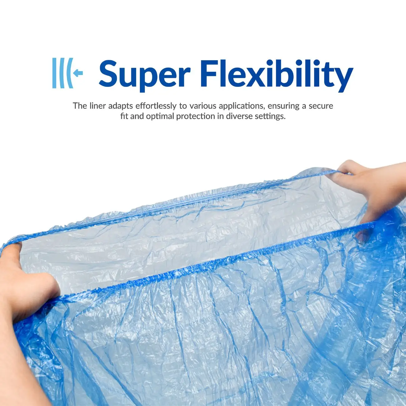 400 Stück blaue Einweg-Spa-Pediküre-Einlagen, 48 x 48 x 9,5 Mikrofon, Fußbad, Schüssel, Taschen, Kunststoff, Pediküre-Stuhl, Spa-Einlagen