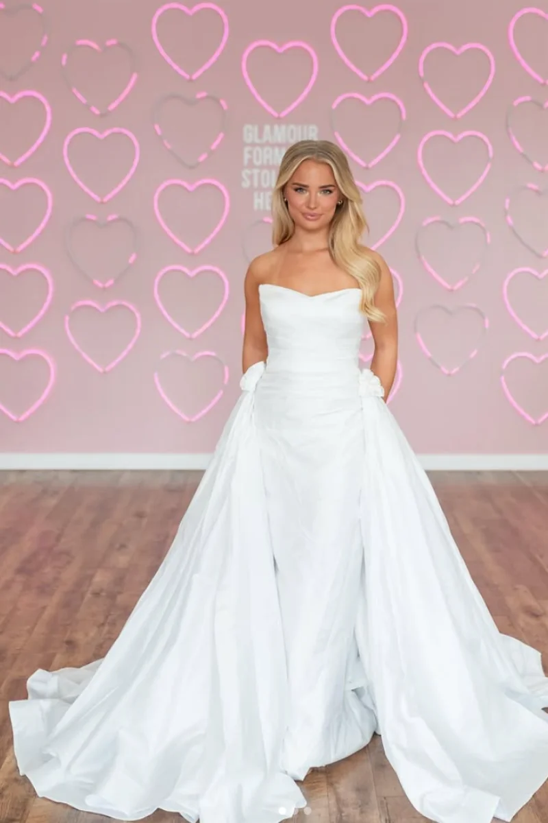 Jessica Gorgeous White Evening Dresses Slim-fitting Luxurious Satin Prom Dresses Off-shoulder Women Vestidos De Gala Customized