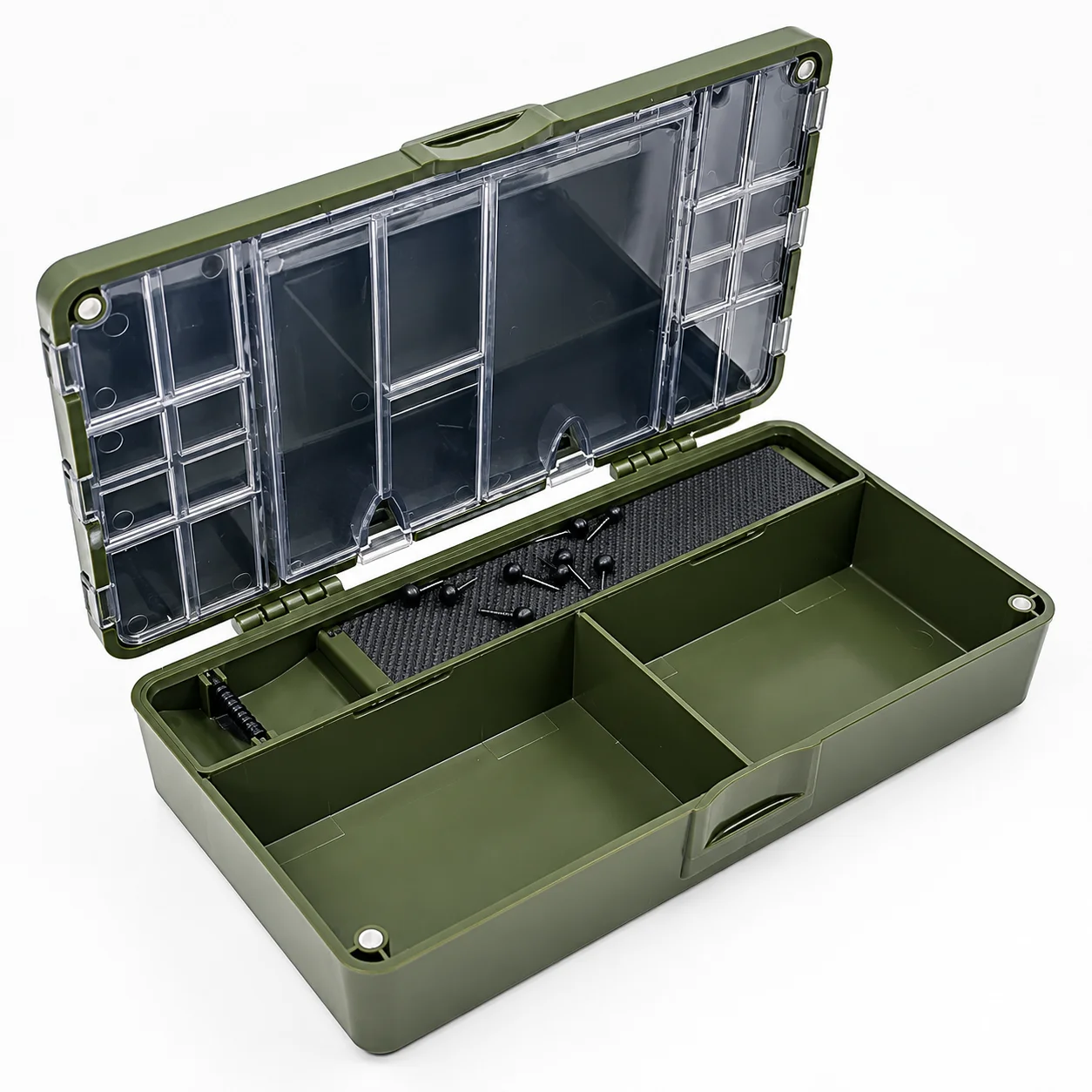 Carp Fishing Rig Box Multifunction Tackle Organizer Hooklink Leader Storage Case for Hair Rigs Hooks Terminal Tackle