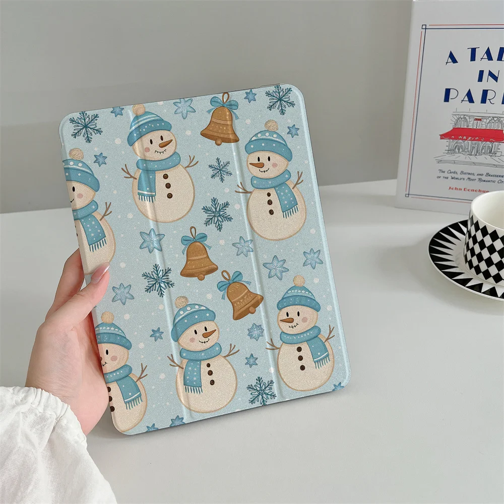

Новый чехол для iPad Christmas Ice Man, подходит для Apple iPad Pro 2024 11 дюймов, 2025 Air 5/4 10,9 дюйма iPad 10, 9,7 дюйма, 10,2/10,1