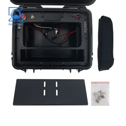 Outdoor Waterproof Radio Box Carry Cage with Metal Panel Perfect For IC-705 Transceiver Radio
