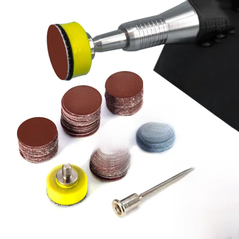 ITLY 1 Inch 100 Piece Sandpaper Set 25mm Sanding Disc Sanding Disc Abrasive Paper 1 Inch Abrasive Polishing Pad for Dremel Tools