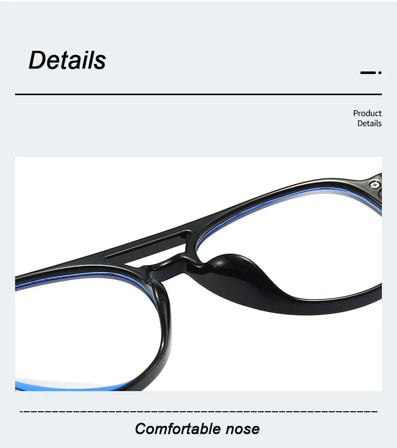New Round Reading Glasses Oval Personality Presbyopia For Man Optical Frame Magnifier Full Rim Anti-Blue Female Fashion