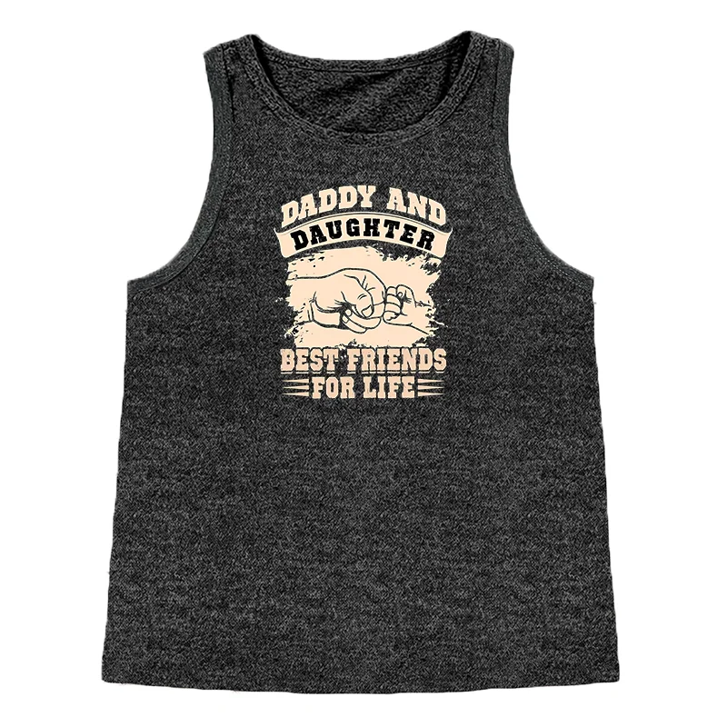 Dad And I Are Lifelong Best Friends Fashion Women's Safety Tank Top Loose O Neck Sleeveless Casual Tank Top Women's Clothing