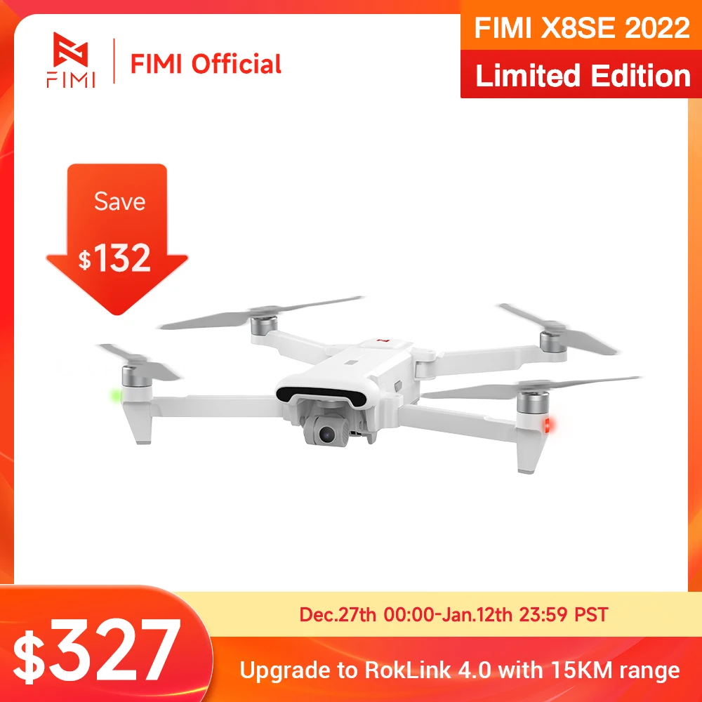 FIMI X8SE 2022 Limited Edition Camera drone 4K professional 15km transmission 3-axis Gimbal 35mins drone com gps fimi x8pro 2023