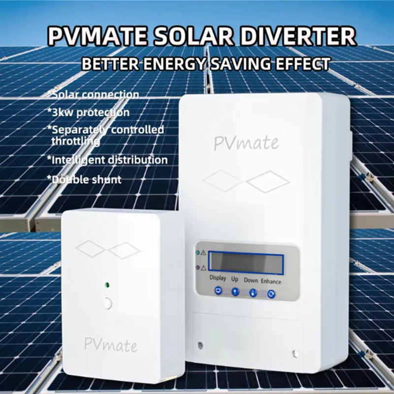PVmate 3KW Solar split controller draadloze timer voor zonneboiler bespaart energie en levert gratis warm water.