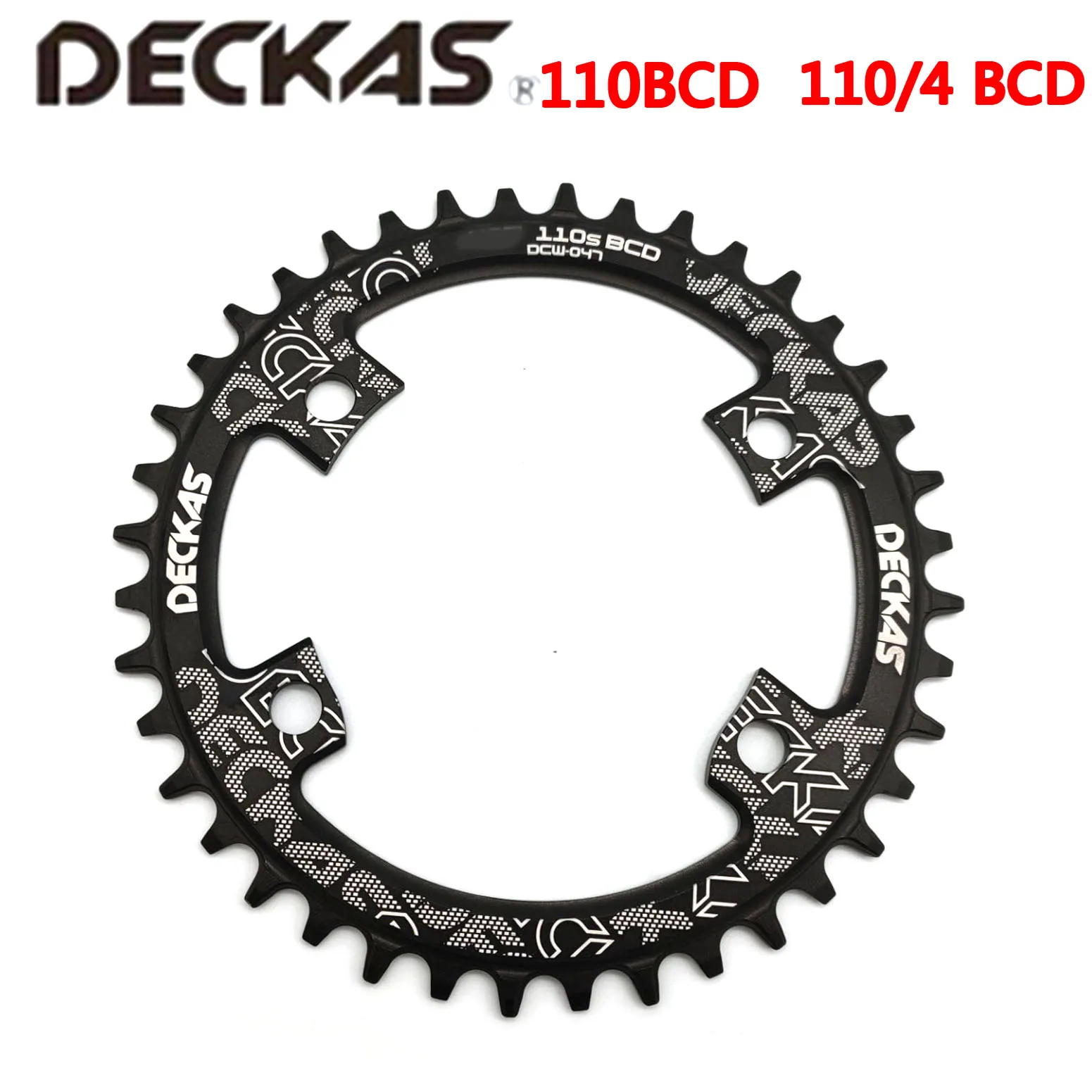 Deckas 110/4 BCD 110BCD ロードバイクナローワイドチェーンリング 36T