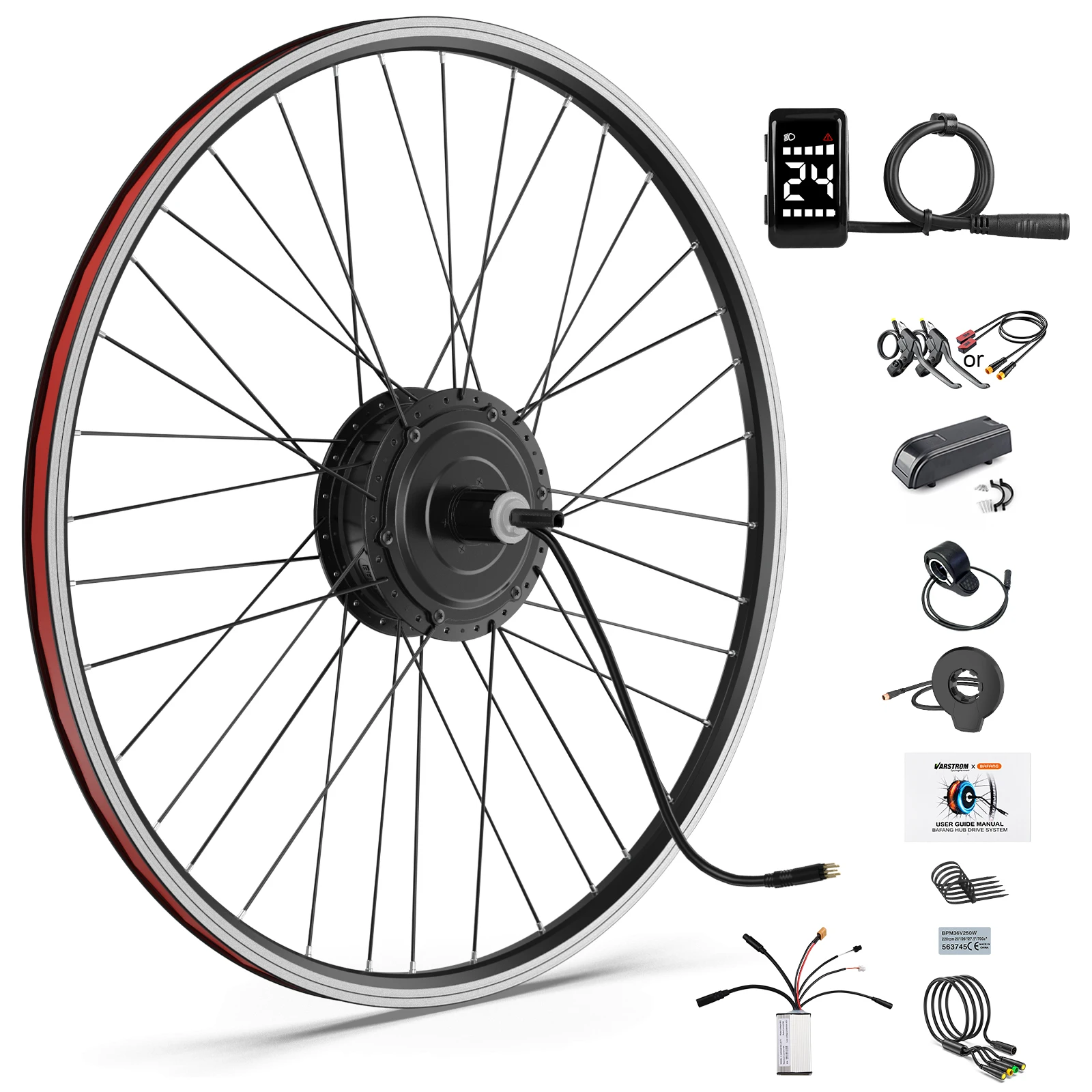 BAFANG G020 48V 500W Nabenmotor der HR-Serie für V-Bremse-Version