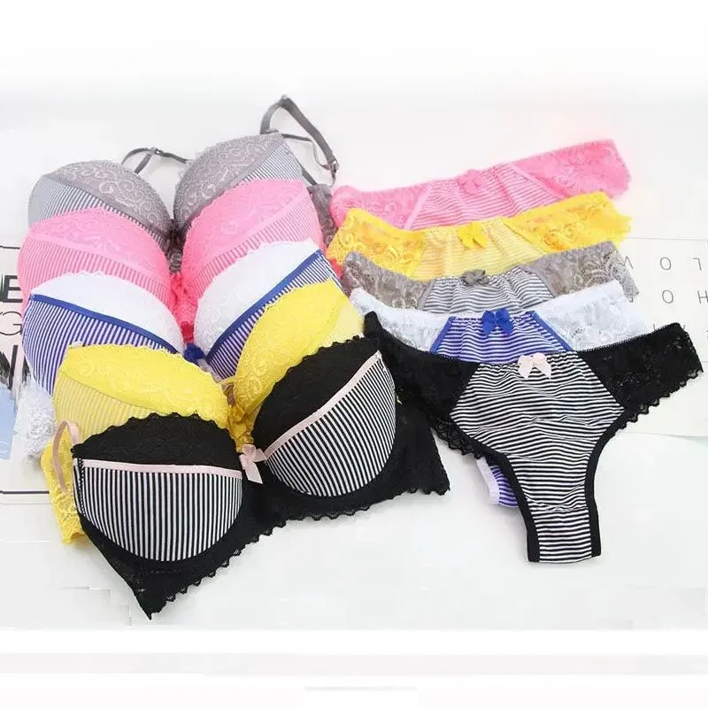 DaiNaFang Push Up Women Bras Set For Big Boops Sexy Lace Underwear Panties BCDE Cup Ladies Plus Size French Female Lingerie — zdjęcie 2