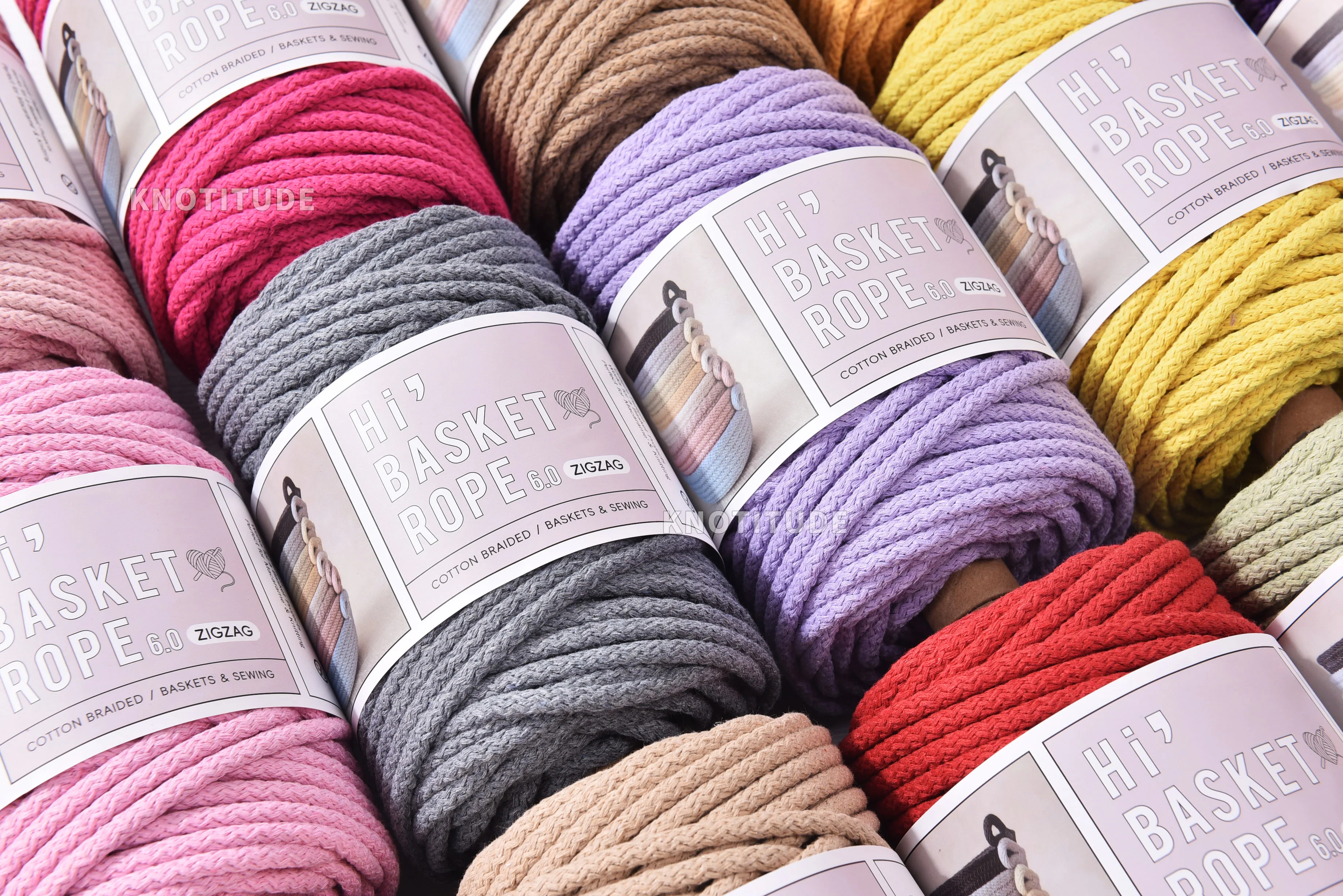 5.5mm Basket Sewing Rope Spool type55yard Cotton Macrame Rope Thick Sewing Cord For Basket Making and Bucket Sewing.