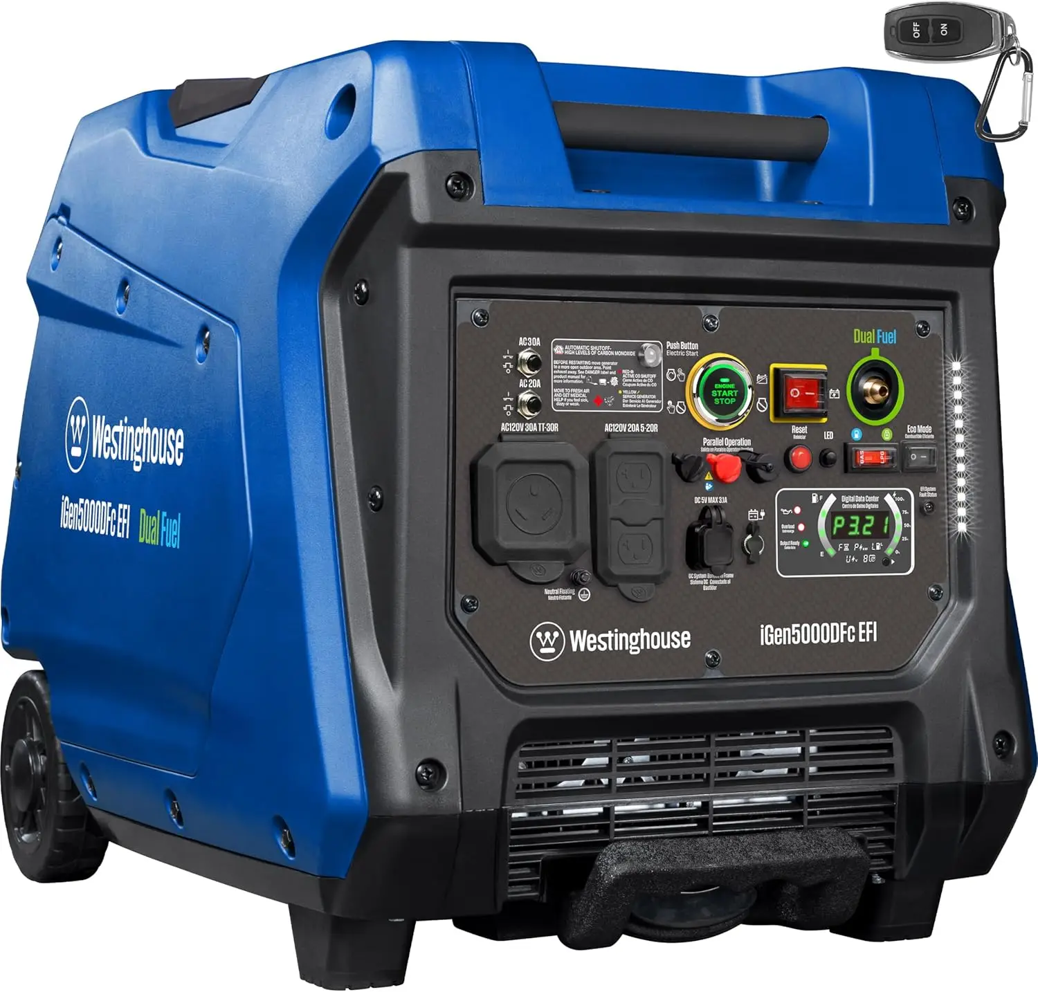 

ЛУЧШИЕ ПРОДАЖИ 2025: Портативный инверторный генератор Westinghouse Outdoor Power Equipment 5000 Peak Watt, супертихий, с дистанционным управлением